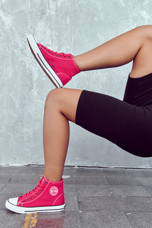 Жіночі високі кросівки Big Star JJ274210 Фуксія