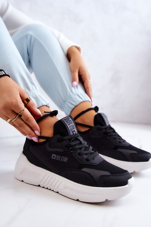Модні кросівки спортивне взуття Big Star JJ274598 Чорні