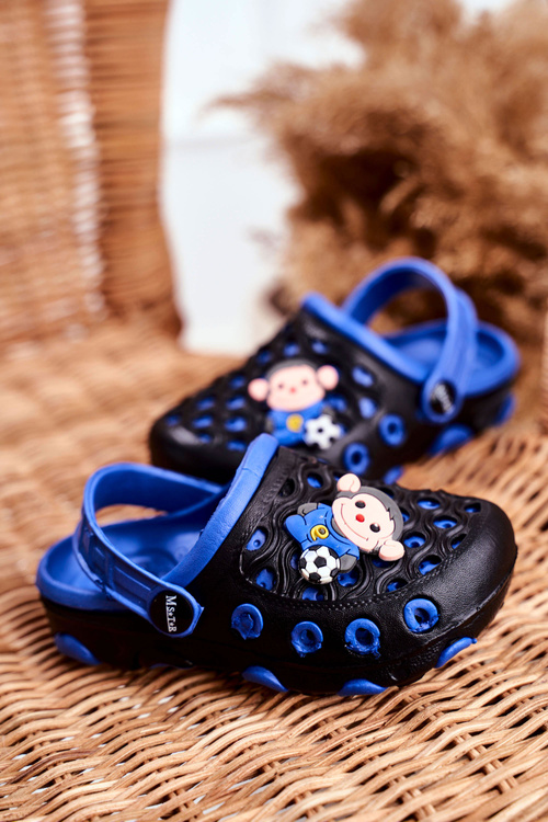 Дитяче взуття Foam Slides Black Monkey Footballer