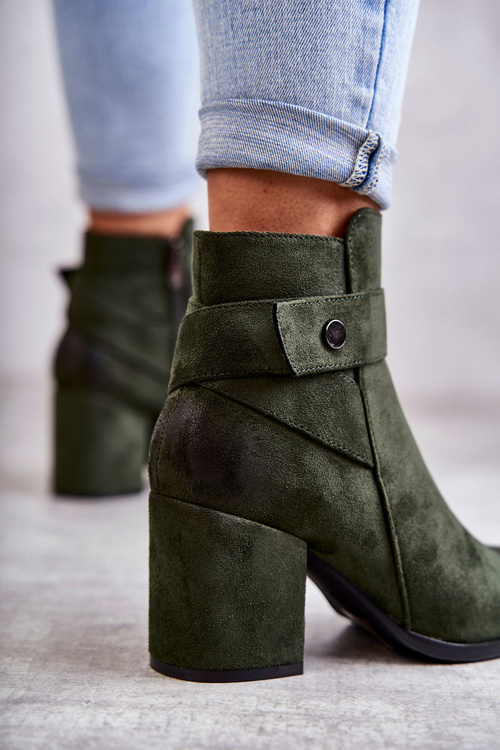 Жіночі замшеві черевики La.Fi 260041BGR-SU Зелені