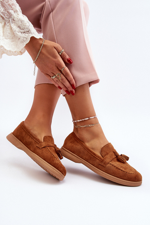 Жіночі замшеві мокасини Camel Dense