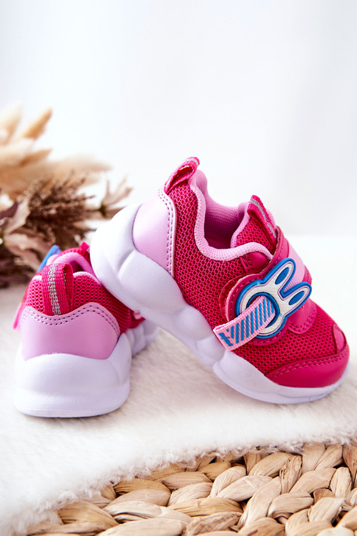 Дитяче спортивне взуття на липучці Befado 516P089 Рожевий