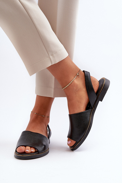 Шкіряні сліпони Black Alivia