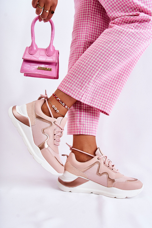 Жіночі модні кросівки рожеві Allie