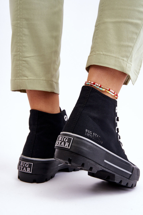 Високі кросівки на платформі Big Star LL274155 Чорні