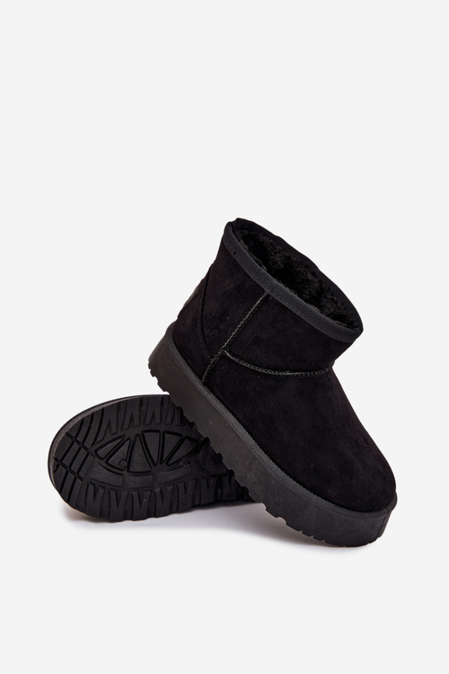 Дитячі зимові черевики з теплим хутром Big Star SS374018 Чорні