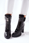 Жіночі ботильйони Shiny Black Arleston