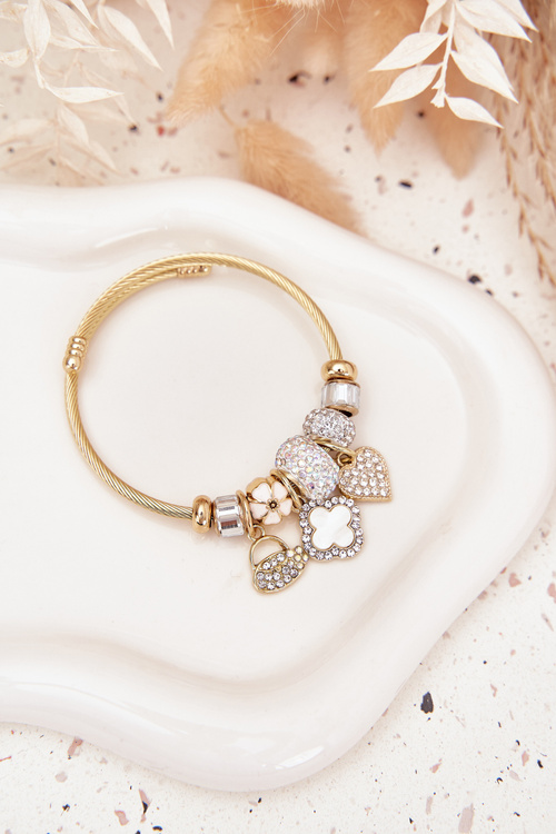 Жіночий браслет Charms Pink Silver Mouse