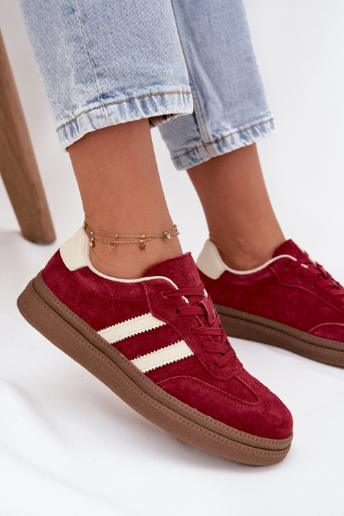 Жіночі кросівки з замші на платформі Bordeaux Sylviona