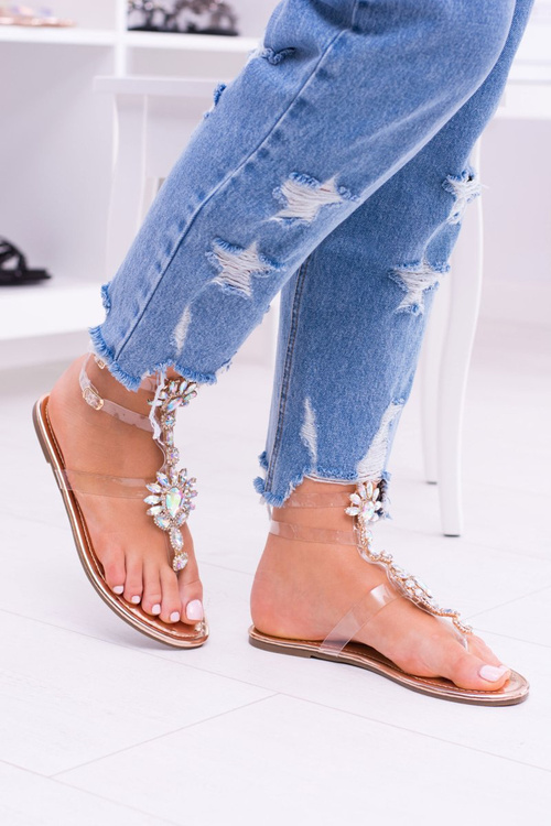 Дешеві елегантні золоті сандалі Lu Boo Zircon Nomire Shoes