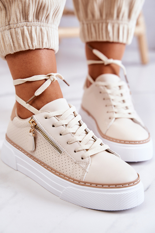 Спортивне взуття на платформі Бежеві Louisa