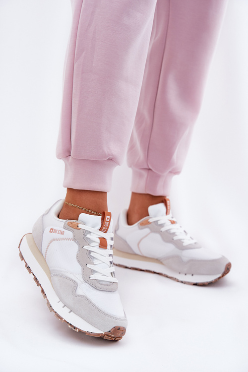 Замшеве Легке Спортивне Взуття Для Жінок Big Star RR274235 HI-POLY SYSTEM Бежеві