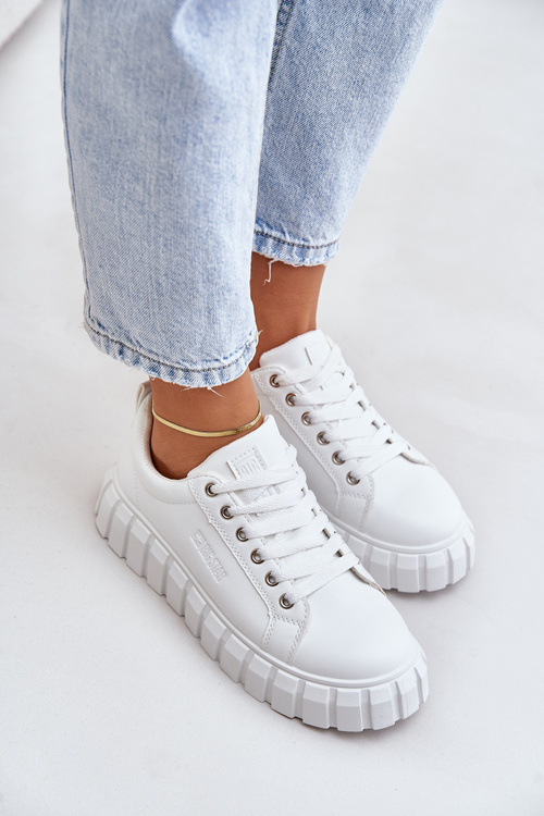 Теплі жіночі кросівки Big Star MM274616 Білі