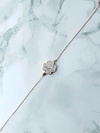 Жіночий браслет-ланцюжок Clover Pink Gold Selene