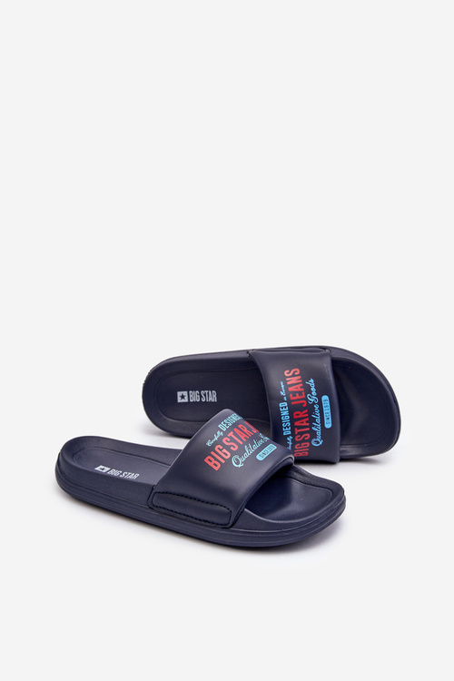 Big Star NN374516 Темно-сині дитячі поролонові шльопанці