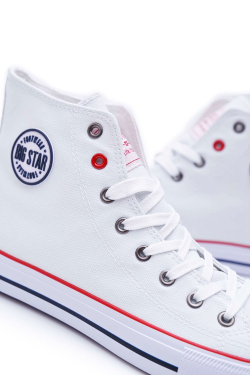 Чоловічі високі білі кросівки Big Star T174106