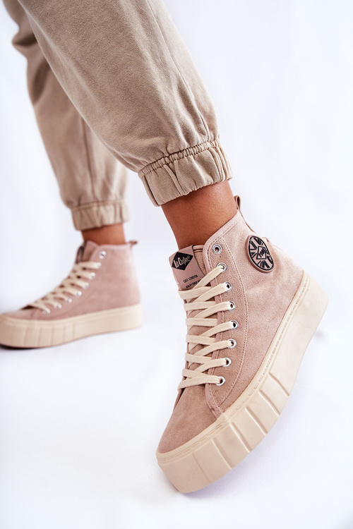 Високі кросівки Lee Cooper LCJ-22-31-1434L Бежеві