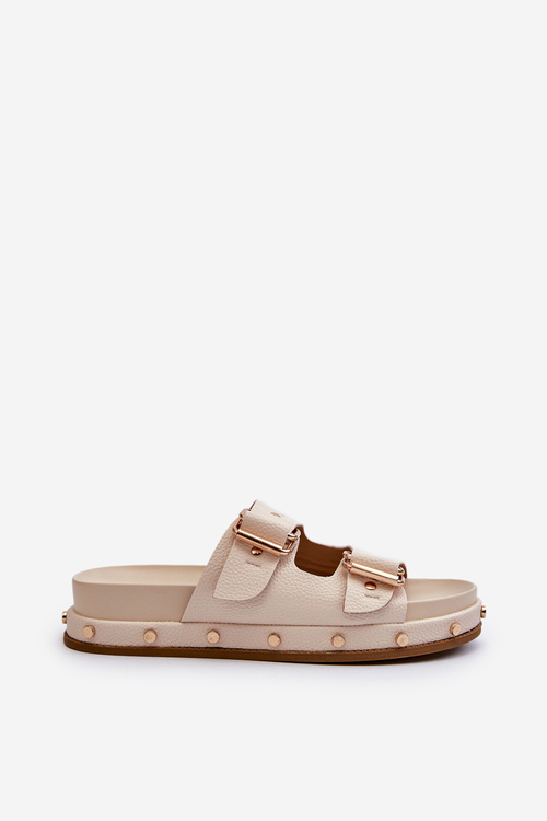 Жіночі босоніжки на платформі Big Star NN274083 Бежеві