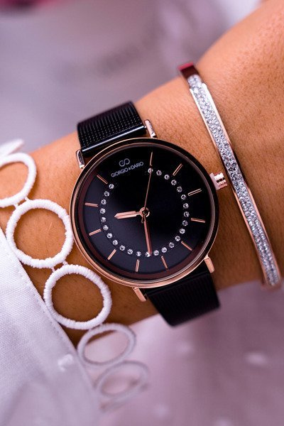 Жіночий годинник Giorgio & Dario Black Lonia