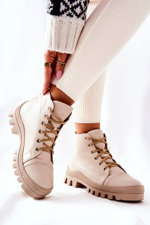 М'які шкіряні кросівки Черевики Beige Madisson