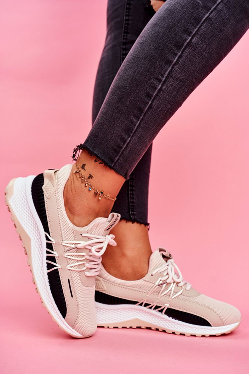 Жіноче спортивне взуття Бежеві кросівки Pamela