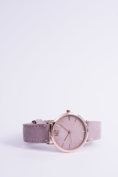 Жіночий годинник Ernest Manon Suede Purple Gold