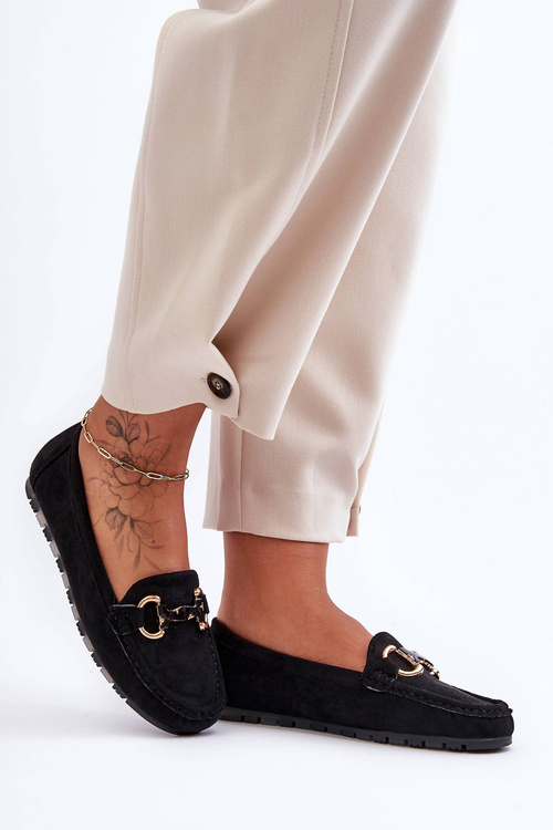 Жіночі замшеві мокасини з орнаментом Black Dionira