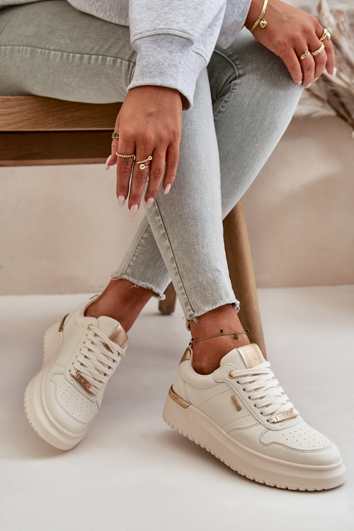 Жіночі кросівки на платформі Big Star OO274757 HI-POLY SYSTEM Білі