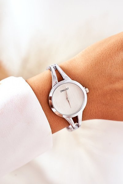 Маленький годинник на браслеті ERNEST Silver