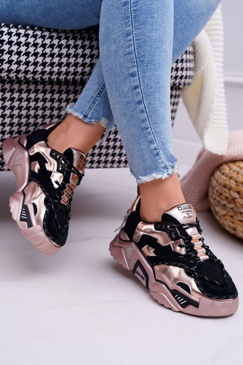 Жіноче спортивне взуття Big Star by Daniel Lopez Black Gold FF274A528