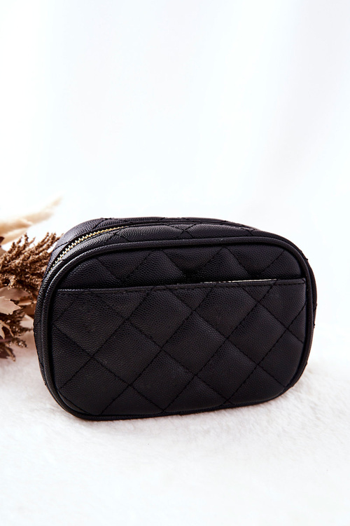 Маленька стьобана косметичка Monnari CSM0050-020 Black