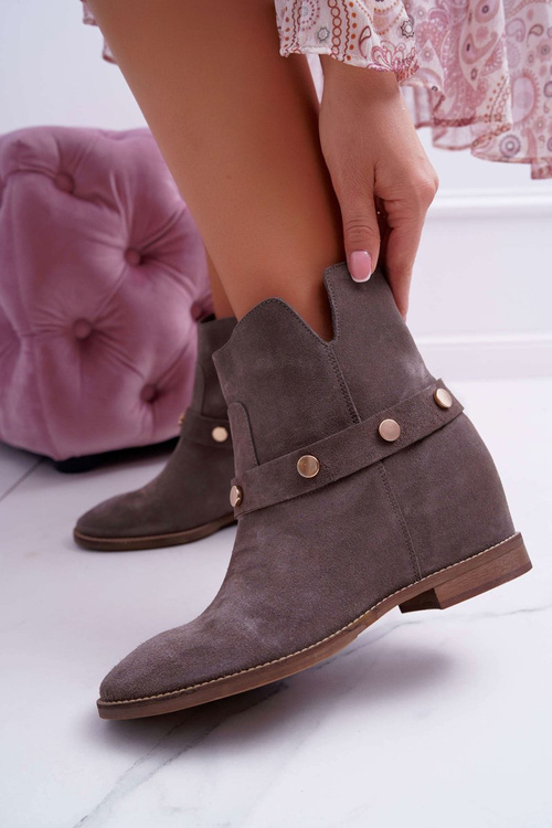 Жіночі черевики Laura Messi 1890 Leather Suede Grey Darmah