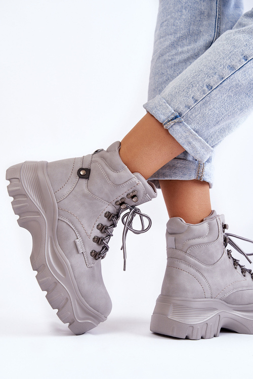 Чоботи жіночі Memory Foam Big Star KK274367 сірі