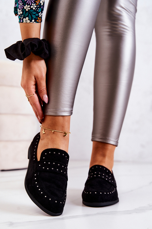 Замшеві лофери La.Fi 210016B-SU Чорні