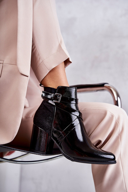 Модні лаковані чоботи La.Fi 260037B-LA Чорні