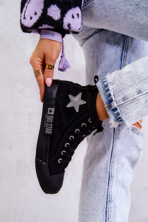 Класичні високі кросівки Big Star JJ274380 Чорні