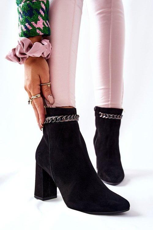 Шкіряні високі черевики Laura Messi Black 2203