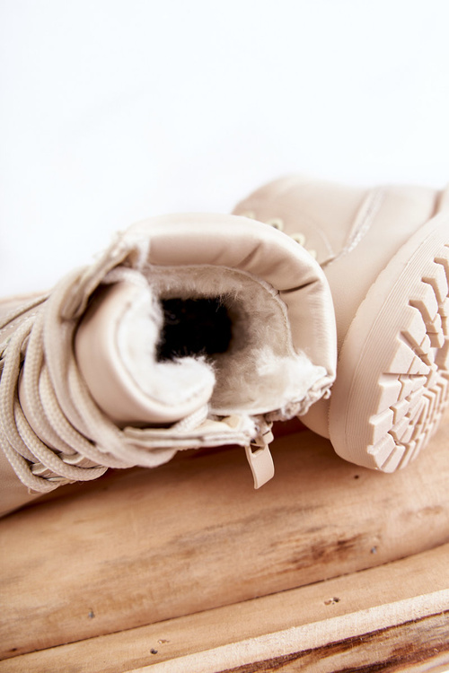 Дитячі теплі черевики Trappers світло-бежевий Dexter