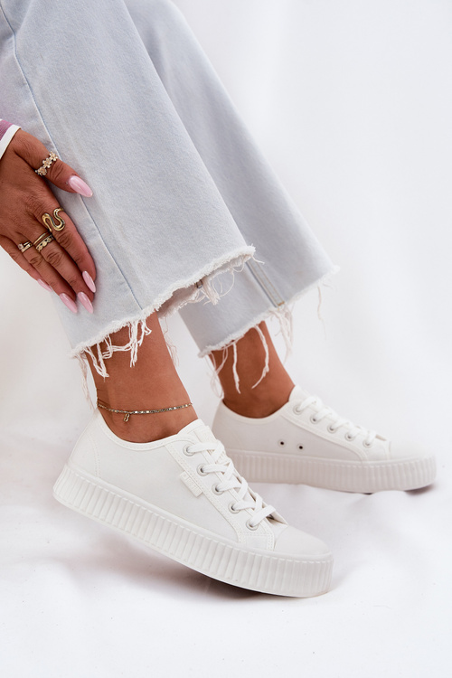 Жіночі Текстильні Кросівки На Платформі Big Star RR274776 Білі