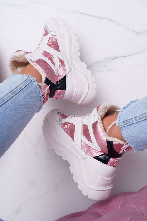 Жіноче спортивне взуття рожеве тепле Midrow