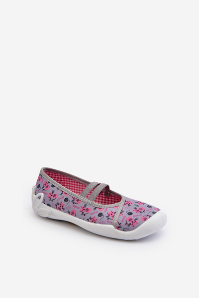В'єтнамки Ballerinas Befado Cats 116X315 Сіро-Рожевий