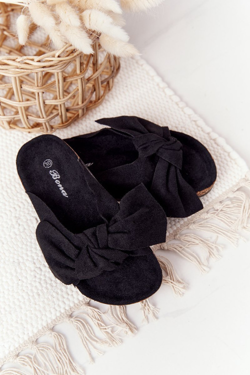 Дитячі тапочки на пробці Чорні Little Wendy
