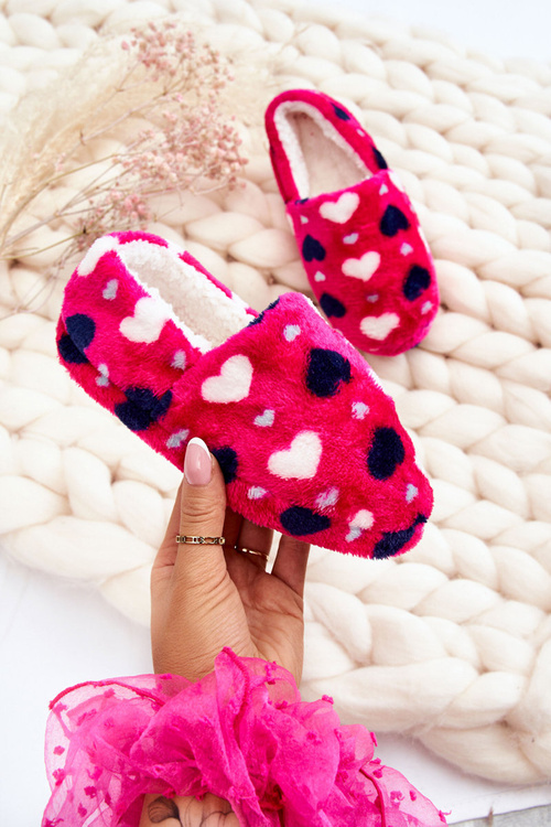 Дитячі утеплені тапочки в серці Fuchsia Meyra