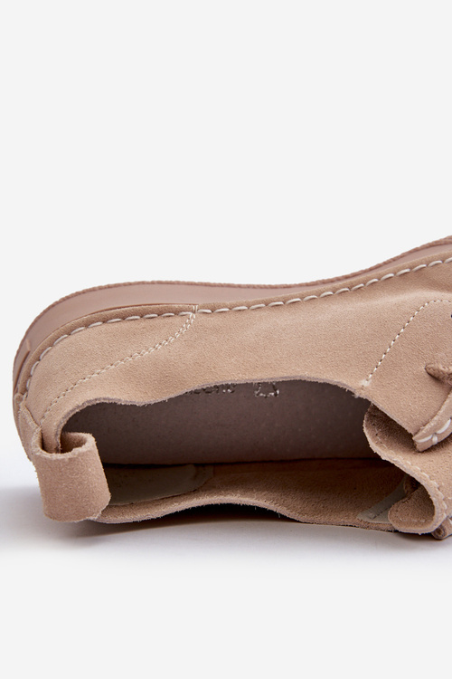 Жіночі замшеві туфлі Sergio Leone SP021 Бежеві