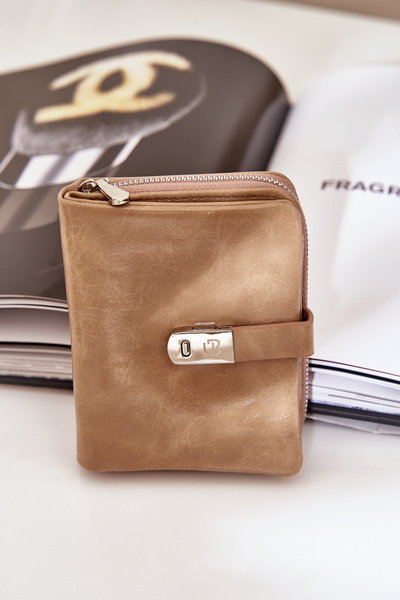 Лакований Жіночий Гаманець Гаманець Темно-бежевий Yathika