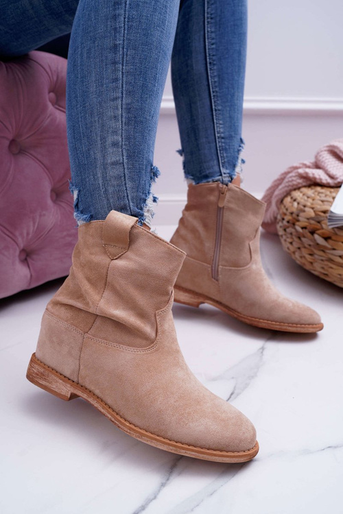 Жіночі чоботи-саше Camel Beige Ellen