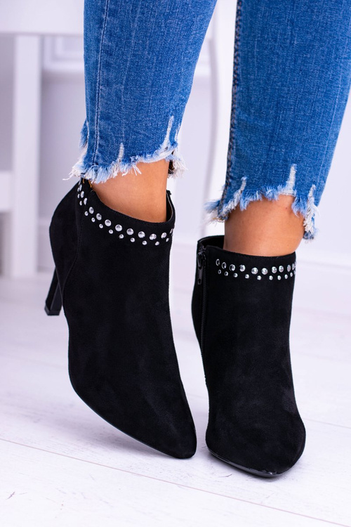 Жіночі чорні чоботи на шпильці Nity Bemi