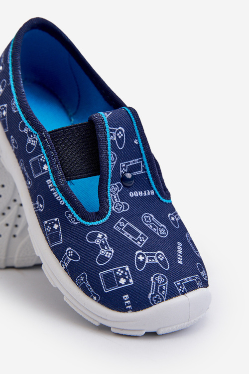 Дитячі тапочки Befado Slip-On 975X182 Navy