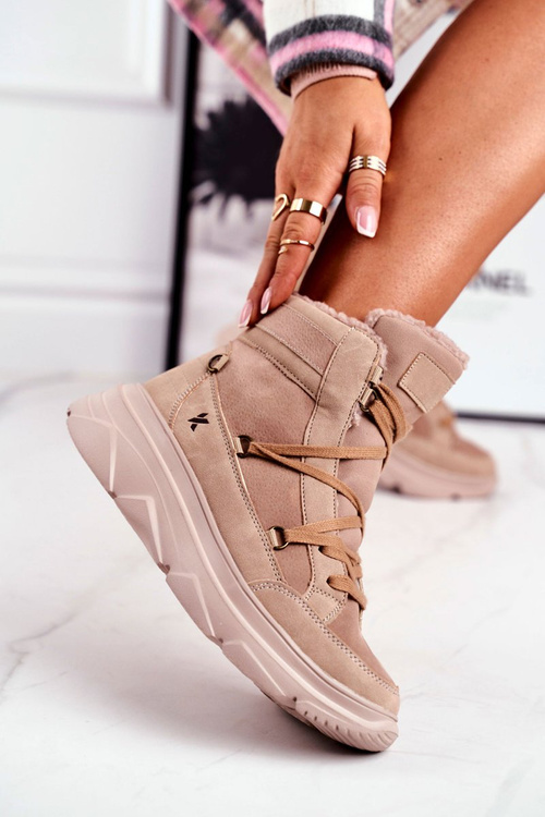 Жіночі зимові черевики Бежеві кросівки Missy