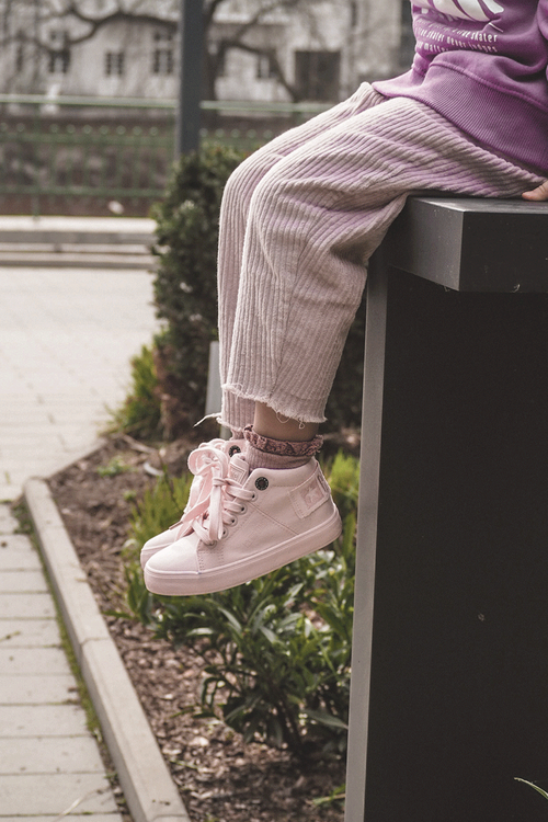 Дитячі класичні високі кросівки Big Star LL374003 Рожеві